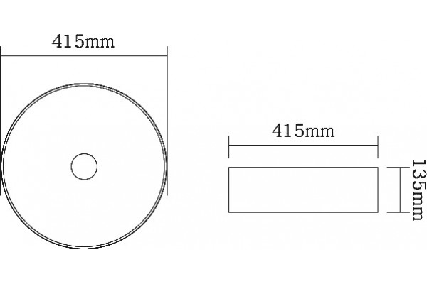 Раковина SantiLine SL-1054MR красный матовый круглая, на столешницу