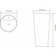 Раковина SantiLine SL-4011 круглая, цвет белый