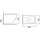 Унитаз подвесной SantiLine SL-5002MW с микролифтом, белый, 36.5x55 см
