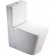 Унитаз-компакт SantiLine SL-5017 безободковый, с микролифтом, белый, 37.5x65 см