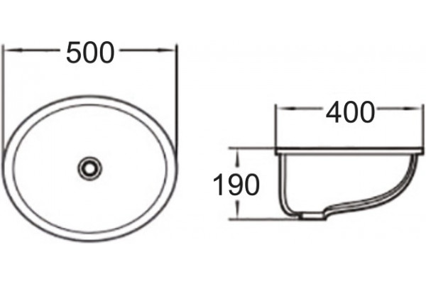 Раковина SantiLine SL-3005 цвет белый