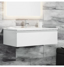 Тумба для комплекта Sanvit Авеню 1 90, белая, подвесная, с ящиками