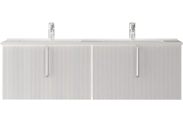 Тумба для комплекта Sanvit Рольф 120 W белая подвесная, глянцевая