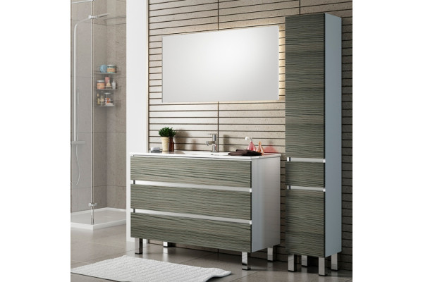 Тумба для комплекта Sanvit Кубэ-3 120 с ящиками, с доводчиками