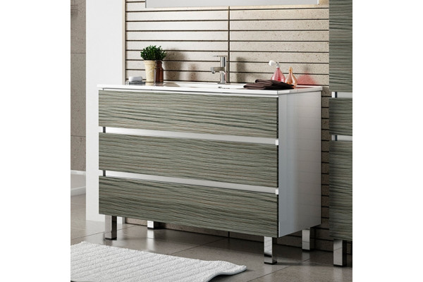 Тумба для комплекта Sanvit Кубэ-3 100 с ящиками, с доводчиками