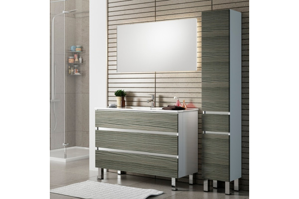 Тумба для комплекта Sanvit Кубэ-3 100 с ящиками, с доводчиками