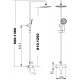 Душевая стойка Savol SK-H7401 хром, штанга 136 см, шланг 150 см