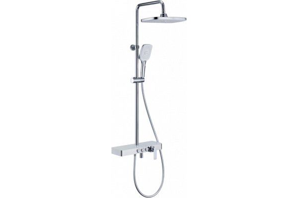 Душевая стойка Savol SK-H3245A хром, штанга 125 см, шланг 150 см