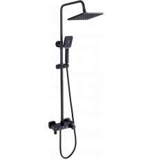 Душевая стойка Savol S-602042H цвет черный, штанга 137.4 см, шланг 150 см