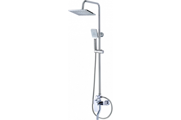 Душевая стойка Savol S-602242 хром, штанга 163.7 см, шланг 150 см