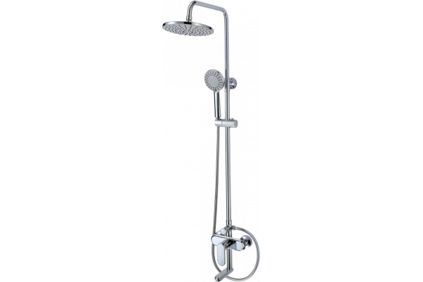 Душевая стойка Savol S-600308 хром, штанга 163 см, шланг 150 см