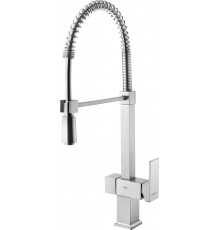 Смеситель для кухни Shouder Pull out Atlantic 0290605 с гибким изливом, однорычажный, хром