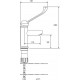 Смеситель для раковины Shouder Hospital 0360204 однорычажный, хром