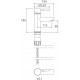 Смеситель для раковины Shouder Monaco 0130205 матовый хром однорычажный, высота излива 9 см