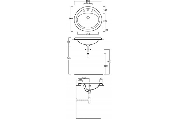 Раковина Simas Top e lavabi d'arredo S51 bi*1