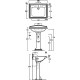 Раковина Simas Arcade AR824bi*3 3 отверстия под смеситель