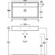 Раковина Simas Agile AG81 bi*1 81x46 см