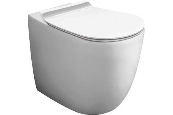 Унитаз приставной Simas Vignoni VI01bi белый, овальный, 36.5x56 см