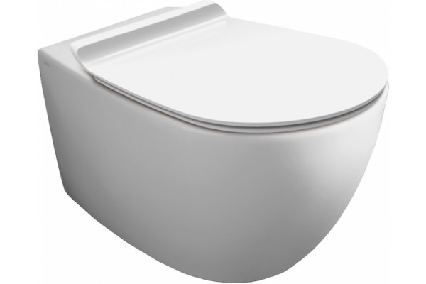 Унитаз подвесной Simas Vignoni VI18bi белый, овальный, 36.5x56 см