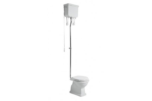 Унитаз Simas Lante LA02 с высоким бачком, белый, овальный, 53x38.5 см