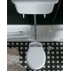 Унитаз Simas Lante LA02 с высоким бачком, белый, овальный, 53x38.5 см