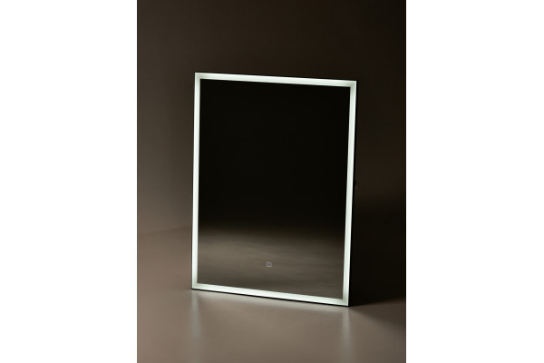 Зеркало Sintesi KANTO BLACK 60х80 с LED-подсветкой  в современном стиле