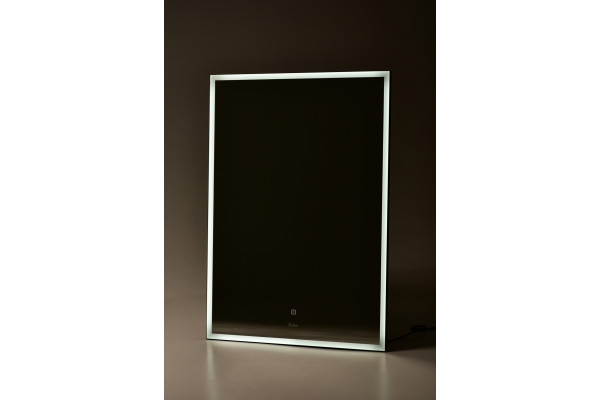 Зеркало Sintesi KANTO BLACK 70х100 с LED-подсветкой  в современном стиле
