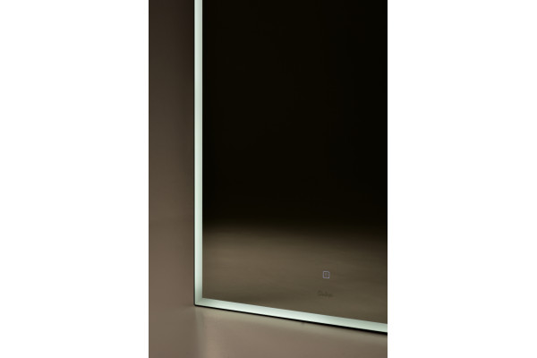 Зеркало Sintesi KANTO BLACK 70х100 с LED-подсветкой  в современном стиле
