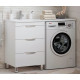 Мебельная раковина Stella Polar Мадлен 120 L прямоугольная, цвет белый
