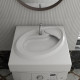 Раковина над стиральной машиной Stella Polar Ameli 60х60 с кронштейнами , квадратная, цвет белый