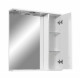 Зеркальный шкаф Stella Polar Фантазия 65/C подвесной, правый, с подсветкой, белый, с полками
