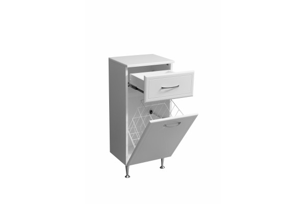 Комод Stella Polar Концепт 36 напольный, белый, с ящиками
