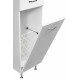 Пенал Stella Polar Концепт 36 напольный, белый, c корзиной в современном стиле