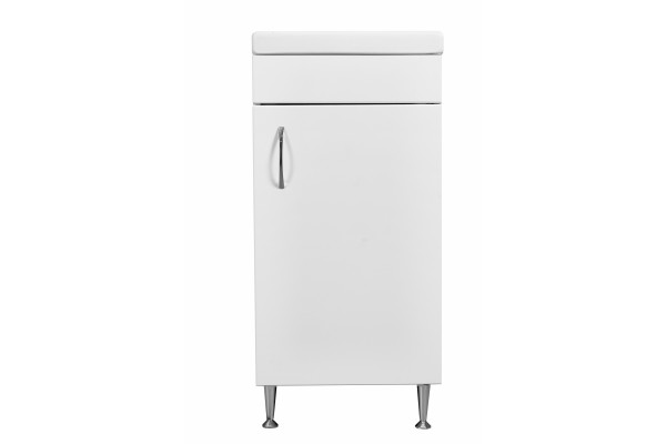 Тумба для комплекта Stella Polar Концепт 40 напольная, белая в современном стиле