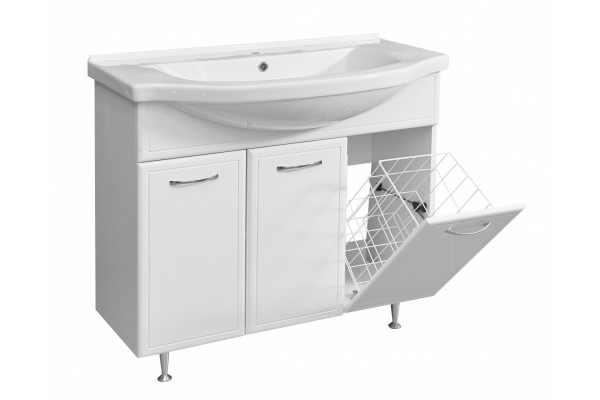 Тумба для комплекта Stella Polar Концепт 90 напольная, белая в современном стиле