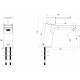 Смеситель Swedbe Kronos 2010 для раковины однорычажный, хром