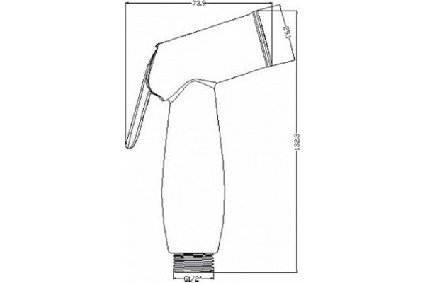 Смеситель Swedbe Ares 1960 для раковины с гигиеническим душем, однорычажный, хром