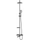 Душевая стойка Swedbe Hermes 5116B цвет черный, штанга 83.8 см, шланг металлический 150 см