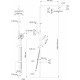 Душевая стойка Swedbe Calypso 5072 хром, штанга 159 см, шланг металлический 150 см