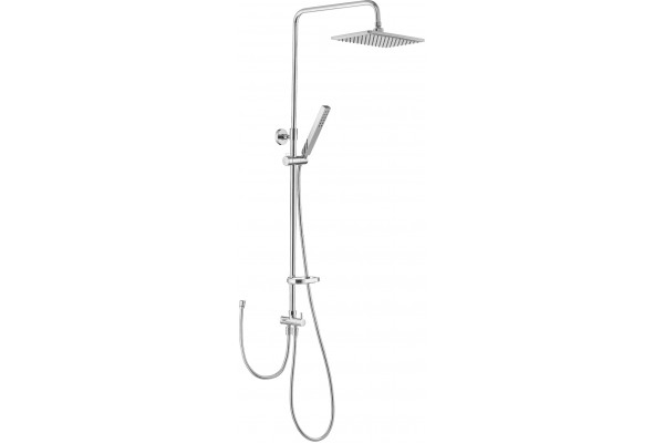 Душевая стойка Swedbe Calypso 5071 хром, штанга 118 см, шланг металлический 150 см