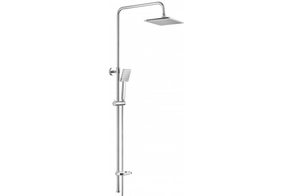 Душевая стойка Swedbe Calypso 5068 хром, штанга 159 см, шланг металлический 150 см