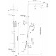 Душевая стойка Swedbe Calypso 5068 хром, штанга 159 см, шланг металлический 150 см