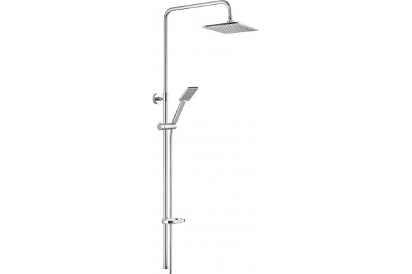 Душевая стойка Swedbe Calypso 5068 хром, штанга 159 см, шланг металлический 150 см