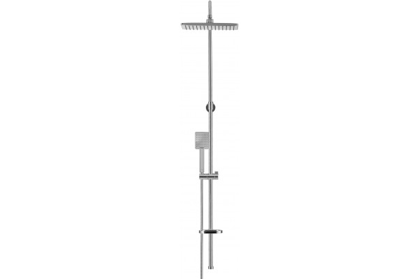 Душевая стойка Swedbe Calypso 5068 хром, штанга 159 см, шланг металлический 150 см