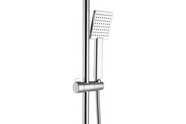 Душевая стойка Swedbe Calypso 5068 хром, штанга 159 см, шланг металлический 150 см