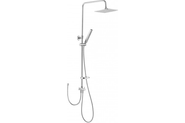 Душевая стойка Swedbe Calypso 5067 хром, штанга 118 см, шланг металлический 150 см