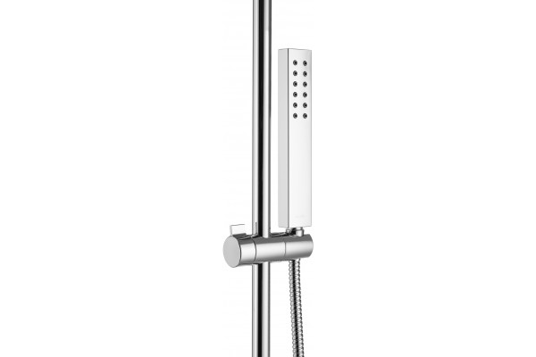 Душевая стойка Swedbe Calypso 5067 хром, штанга 118 см, шланг металлический 150 см