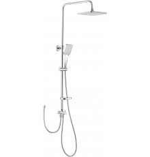 Душевая стойка Swedbe Calypso 5077 хром, штанга 118 см, шланг металлический 150 см