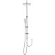 Душевая стойка Swedbe Calypso 5077 хром, штанга 118 см, шланг металлический 150 см
