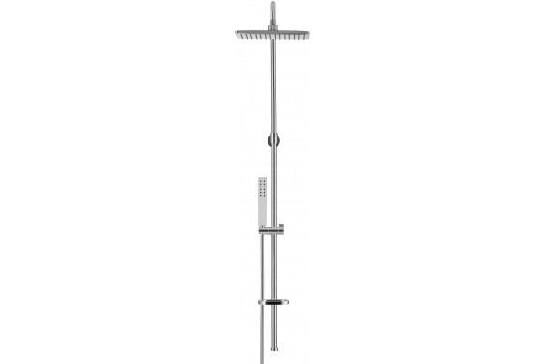 Душевая стойка Swedbe Calypso 5070 хром, штанга 159 см, шланг металлический 150 см